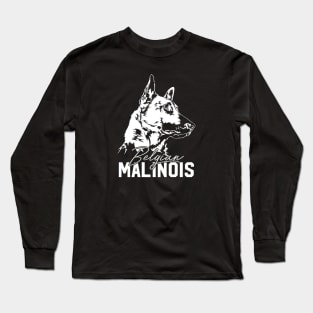 Belgian Malinois dog portrait Long Sleeve T-Shirt